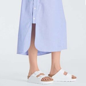 Papillio Birkenstock vegan White Women's Sandals platform Sz 41